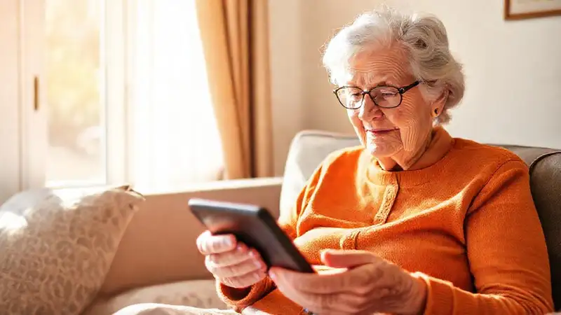 Tecnología accesible facilita la vida a la anciana
