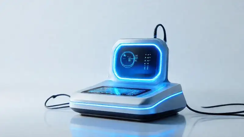 Estación de carga futurista y minimalista