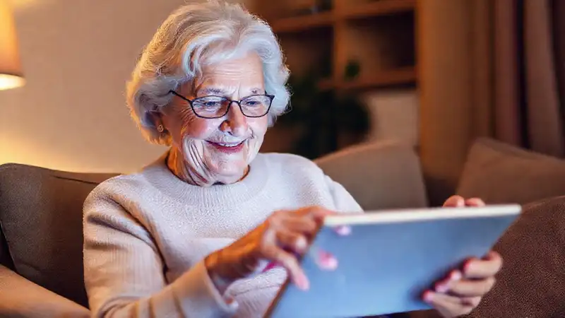 La tecnología ofrece aprendizaje accesible a la anciana