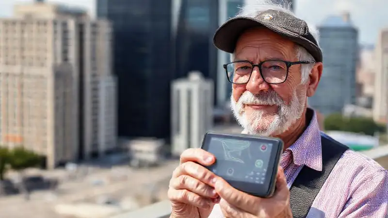 Un GPS amigable guía a personas mayores