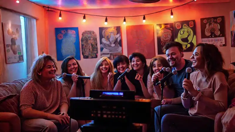 Un salón acogedor canta con alegría