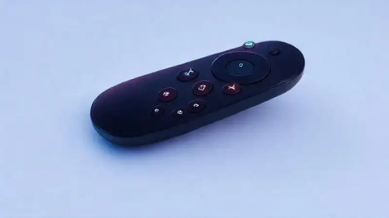 Un control remoto moderno y brillante