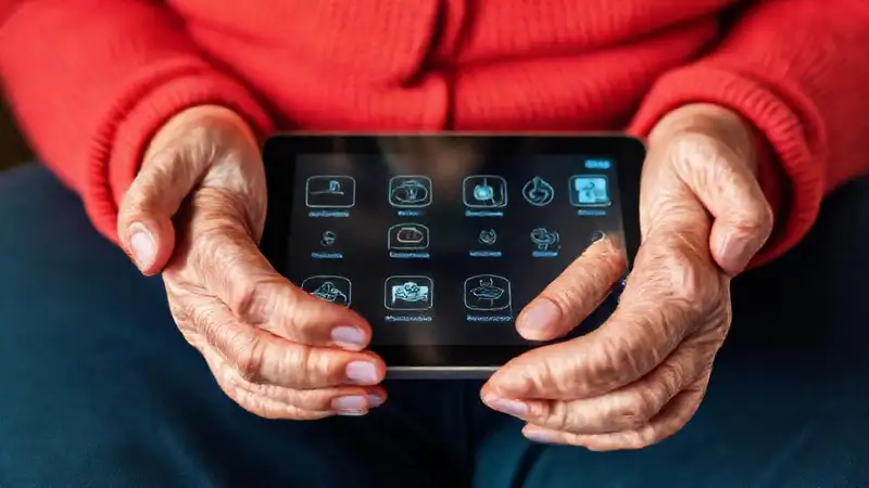 Tablet accesible para personas mayores
