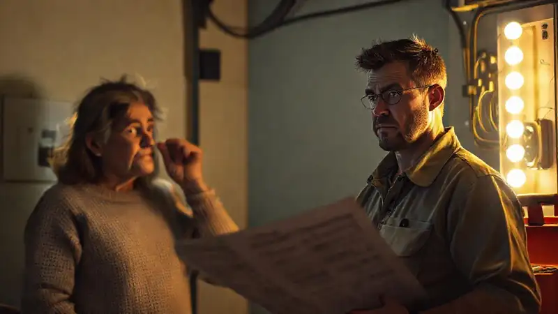 Técnico resolvió problemas de luz con éxito