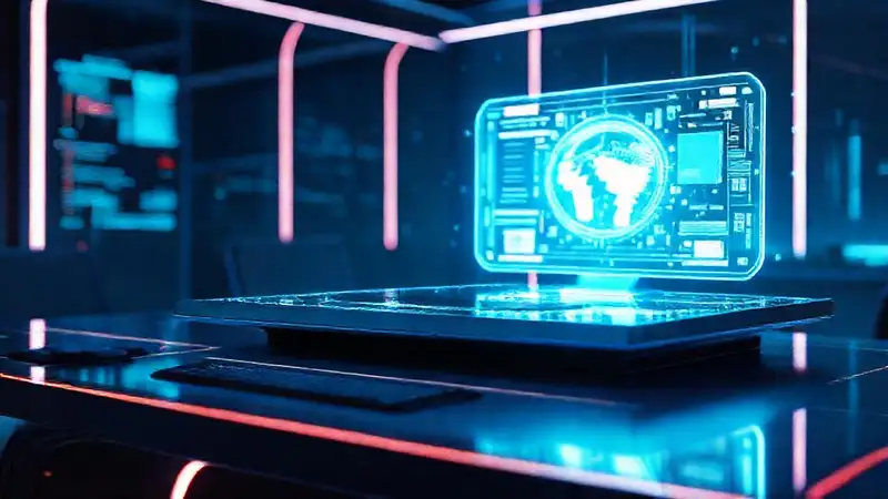 Un escritorio futurista