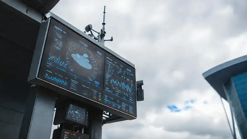 Estación meteorológica presenta datos visualmente