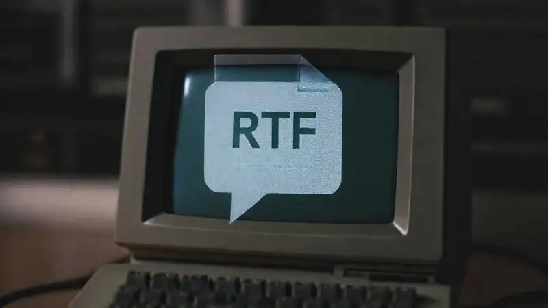 Documento RTF antiguo, diseño profesional y simplificado