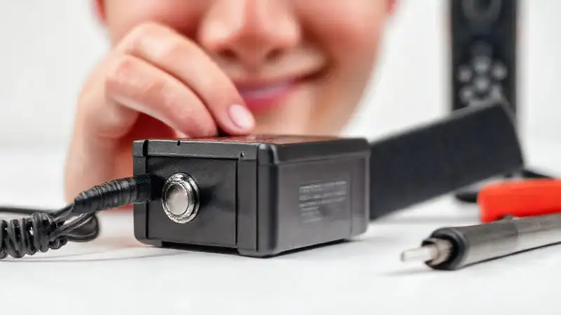 Prueba de durabilidad con componentes brillantes