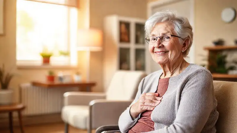 Una audióloga amable ofrece cuidado en clínica