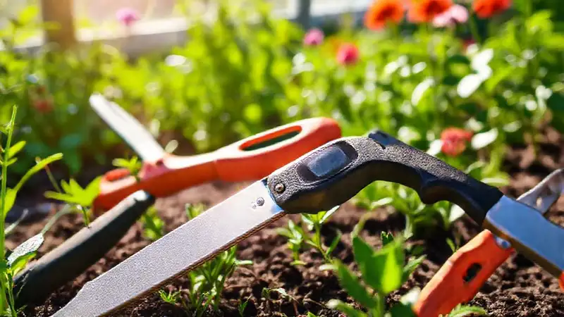 Herramientas de jardinería dan vida moderna