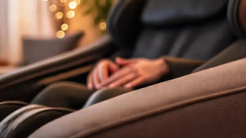 Un sillón masaje ofrece relajación serena