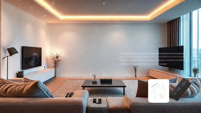 Un salón moderno minimalista y elegante