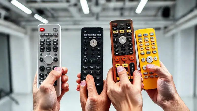 Control remoto moderno, fácil de usar