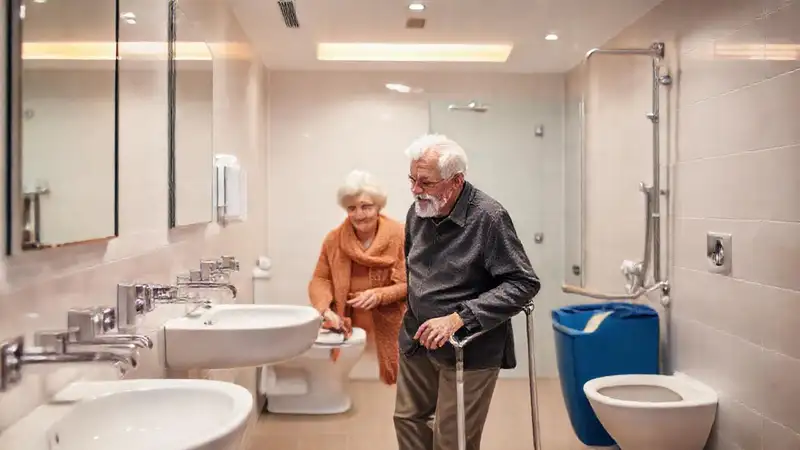 Un baño moderno, accesible y confortable