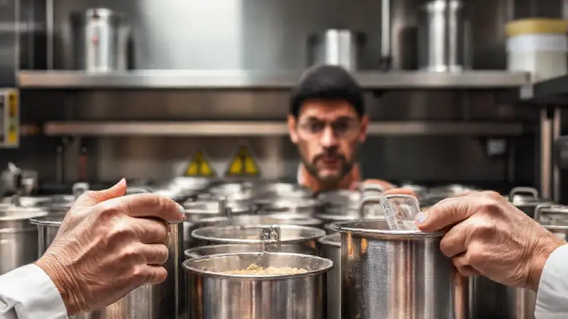 Cocina industrial: riesgo de derrame serio