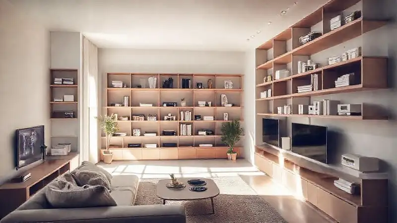 Un apartamento moderno y tecnológico es sereno