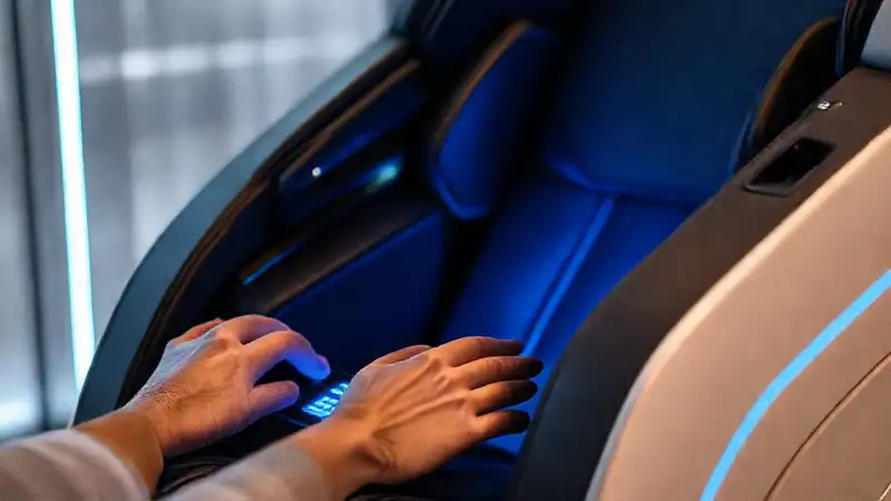 Silla de masaje moderna y relajante