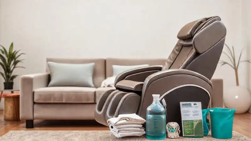 Un sillón de masaje limpio e invitante