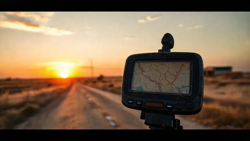 Un camino rural buscaba esperanza al atardecer