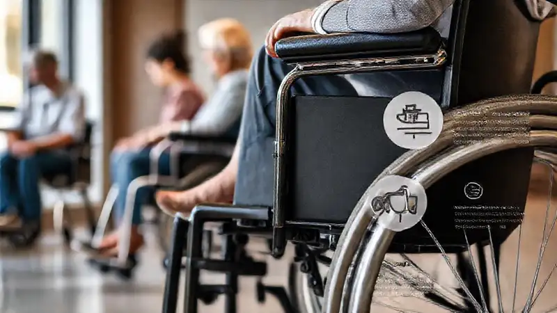 Silla de ruedas moderna, accesible y cómoda
