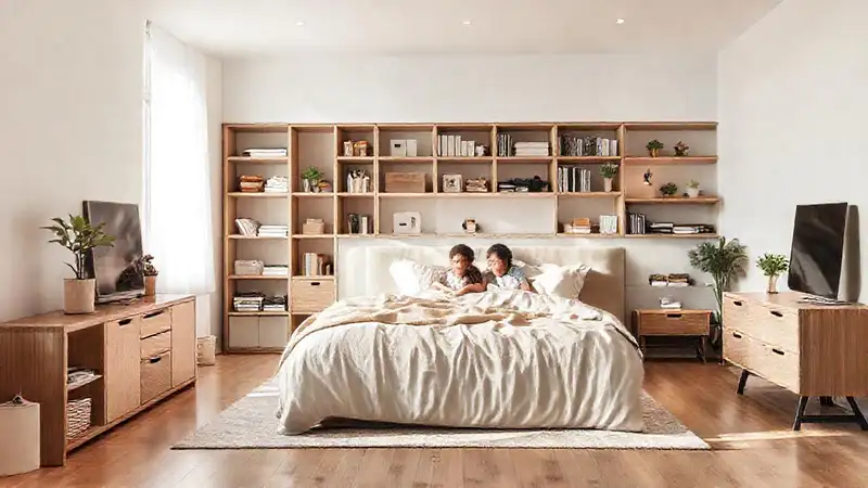 Un dormitorio minimalista y luminoso fomenta la armonía