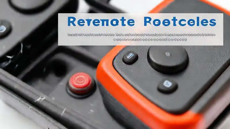 El control remoto muestra daños y protección