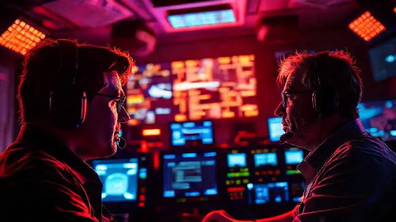 Control de emergencia, atmósfera tensa y activa