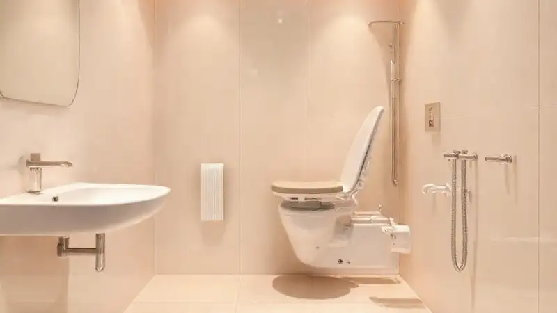 Un baño moderno, funcional y confortable