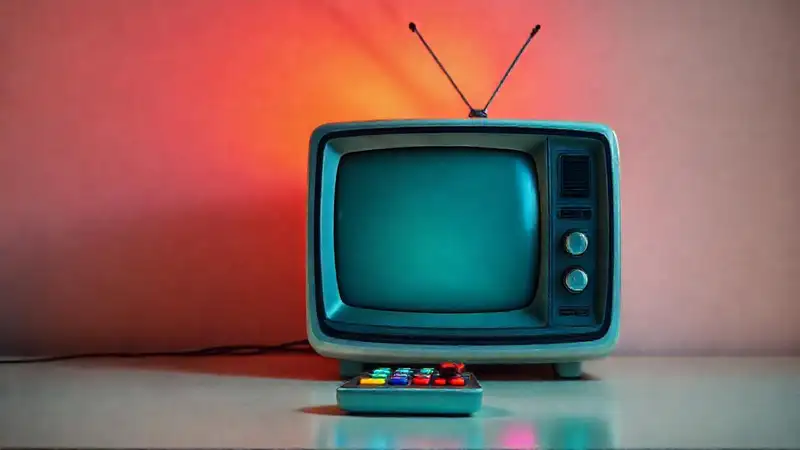 Retro TV: un control remoto colorido y atractivo