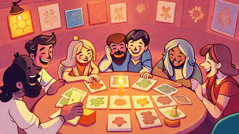 Grupo diverso disfruta juegos coloridos