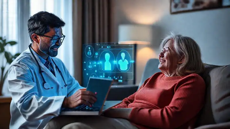 El médico ofrece atención digital y calmada