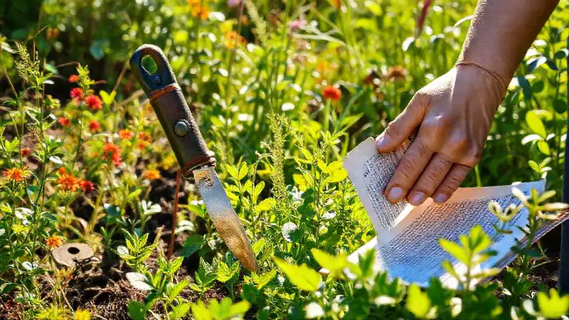 Herramientas de jardinería con encanto vintage