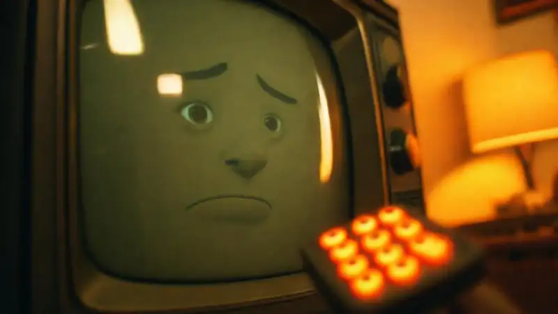 Un televisor antiguo evoca nostalgia y confusión