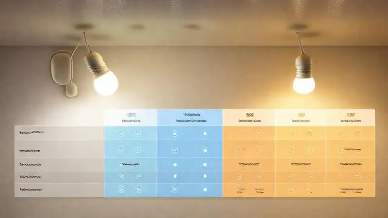 Luces LED comparan opciones para ambiente