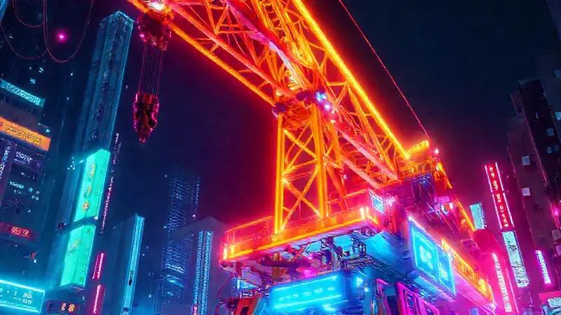 Un cráneo cibernético futurista en Tokio