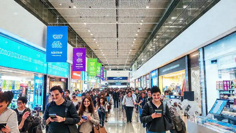 El centro comercial ofrece una experiencia atractiva