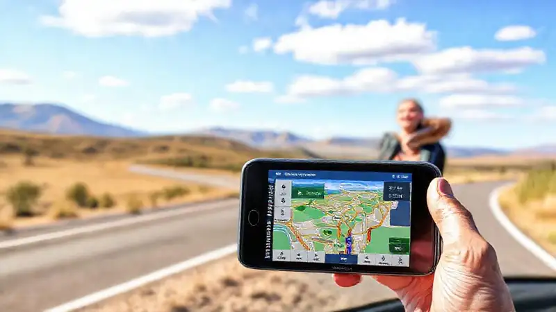 Un viaje por carretera feliz y visual