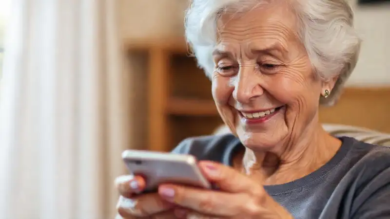 Tecnología amable facilita la vida a la anciana