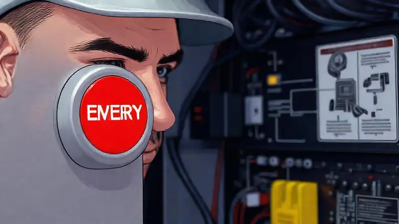 El técnico verifica un circuito complejo