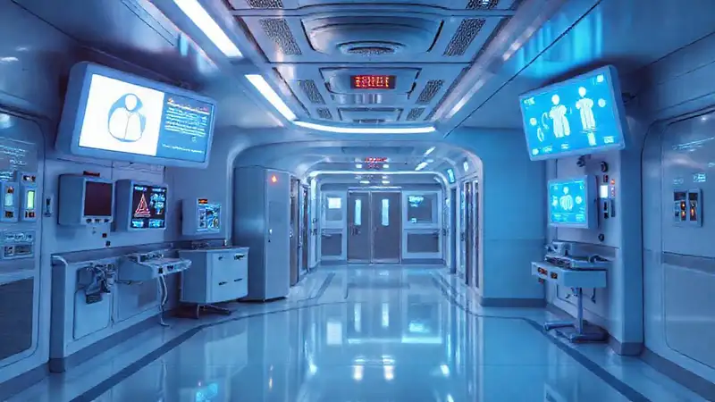 Un hospital futurista y sereno