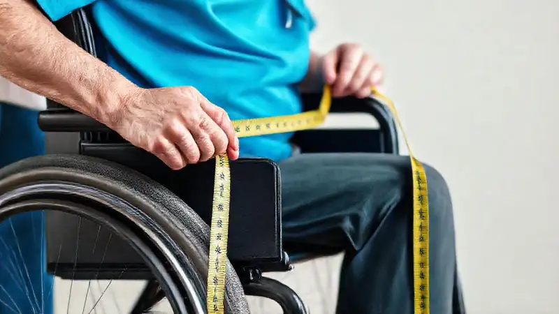 Profesional mide la postura del usuario