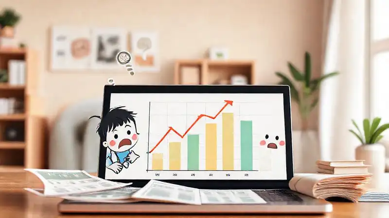 Una ilustración realista muestra finanzas familiares preocupantes