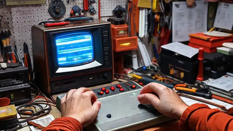 Un tutorial de consola retro vibrante