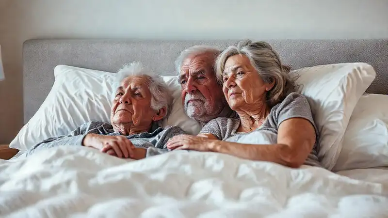Ancianos, confort y serenidad en la cama