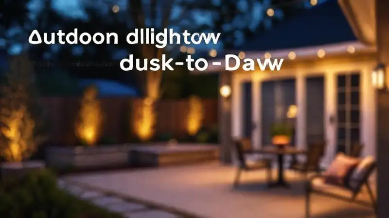 Iluminación exterior crea un ambiente sereno