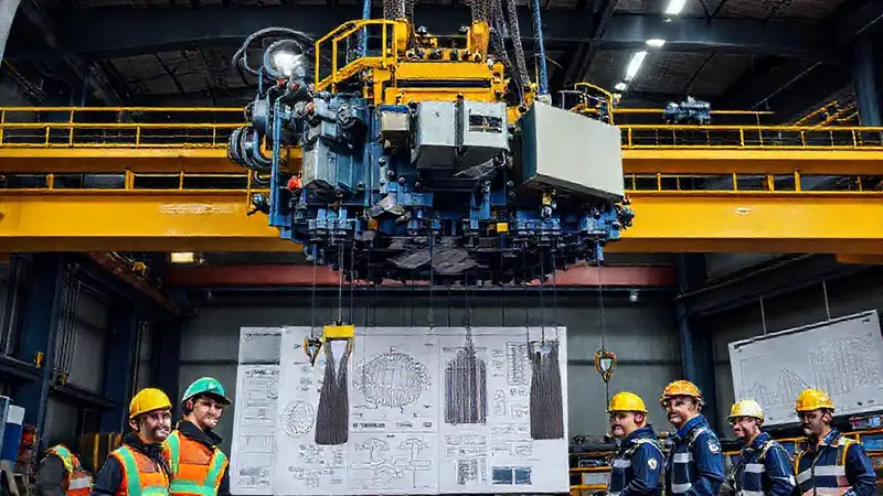 Trabajadores seguros levantan peso industrialmente