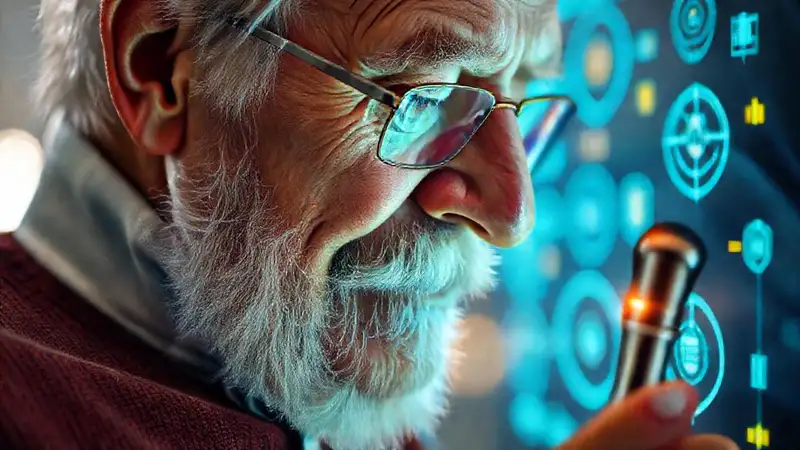 Un bastón futurista ayuda a ancianos