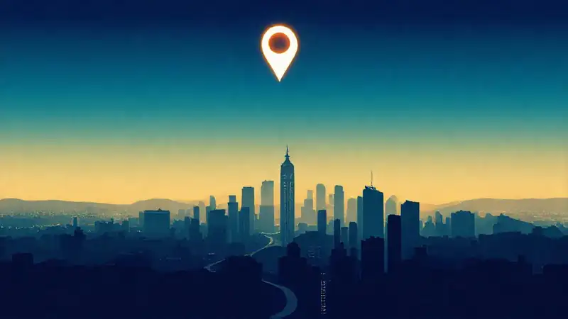 Mapa urbano minimalista, viaje digitalizado