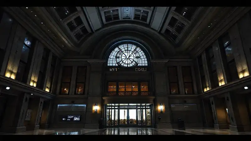 El ayuntamiento futurista ilumina la ciudad