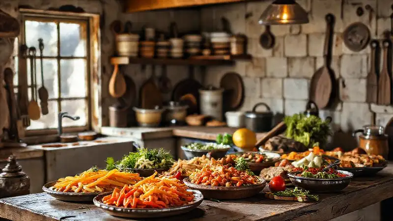 Cocina rústica